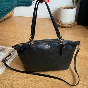 Black coach purse bag